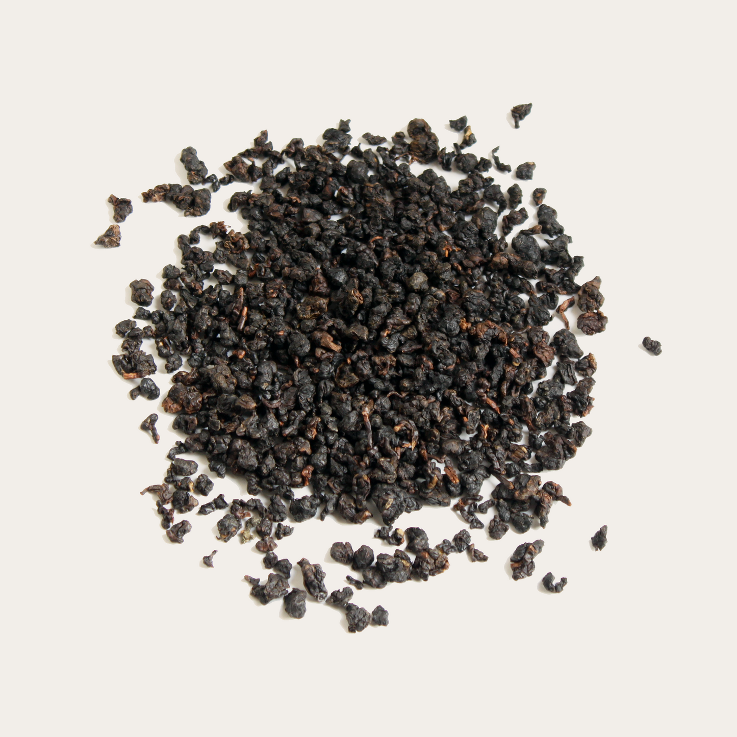 pile of loose leaf organic ruby oolong tea