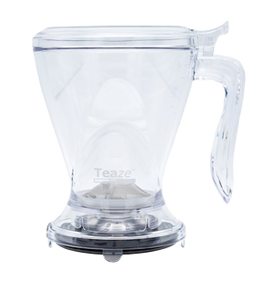 Transparent plastic gravity tea brewer with stainless steal accessories 