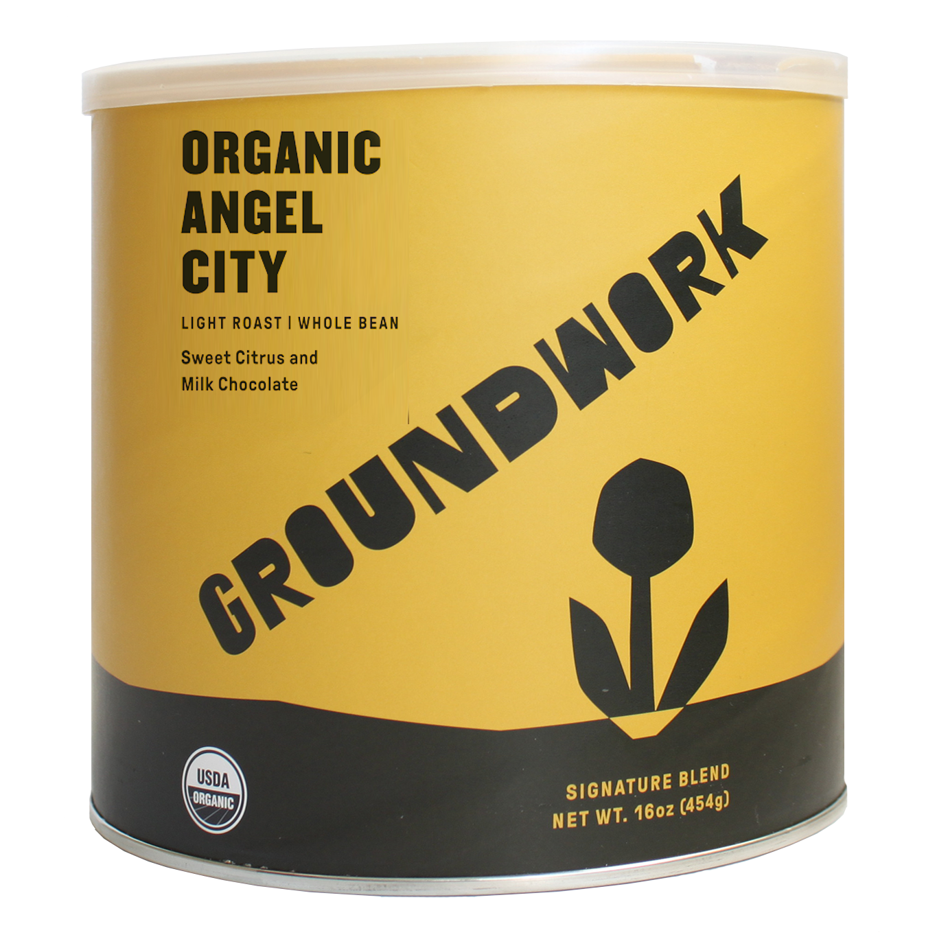 1 lb can of Organic Ange City Light Roast 