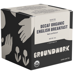 Decaf Organic English Breakfast Tea. Notes of Malt and Robust