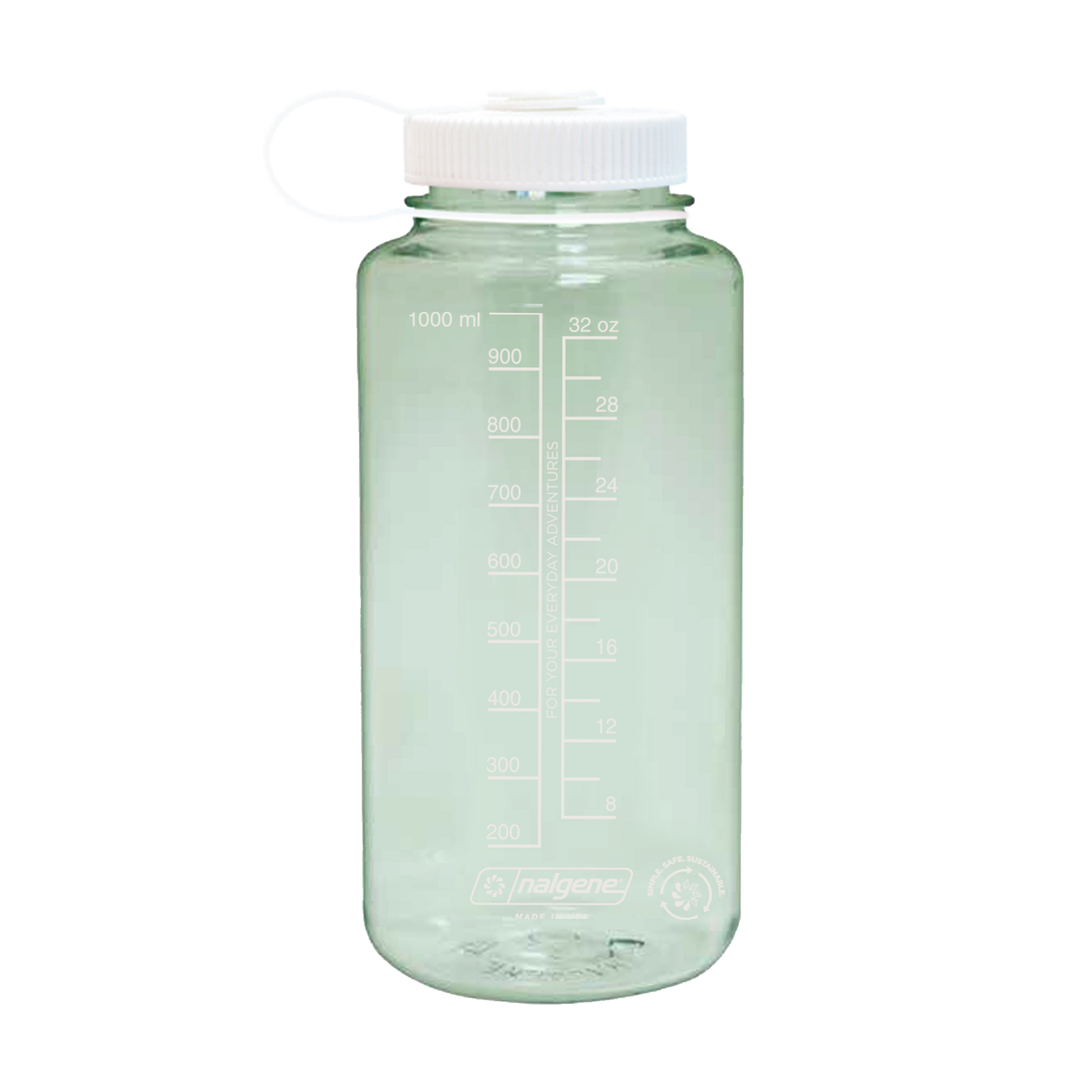 Earth Day 32oz Nalgene with Groundwork logo and white cap