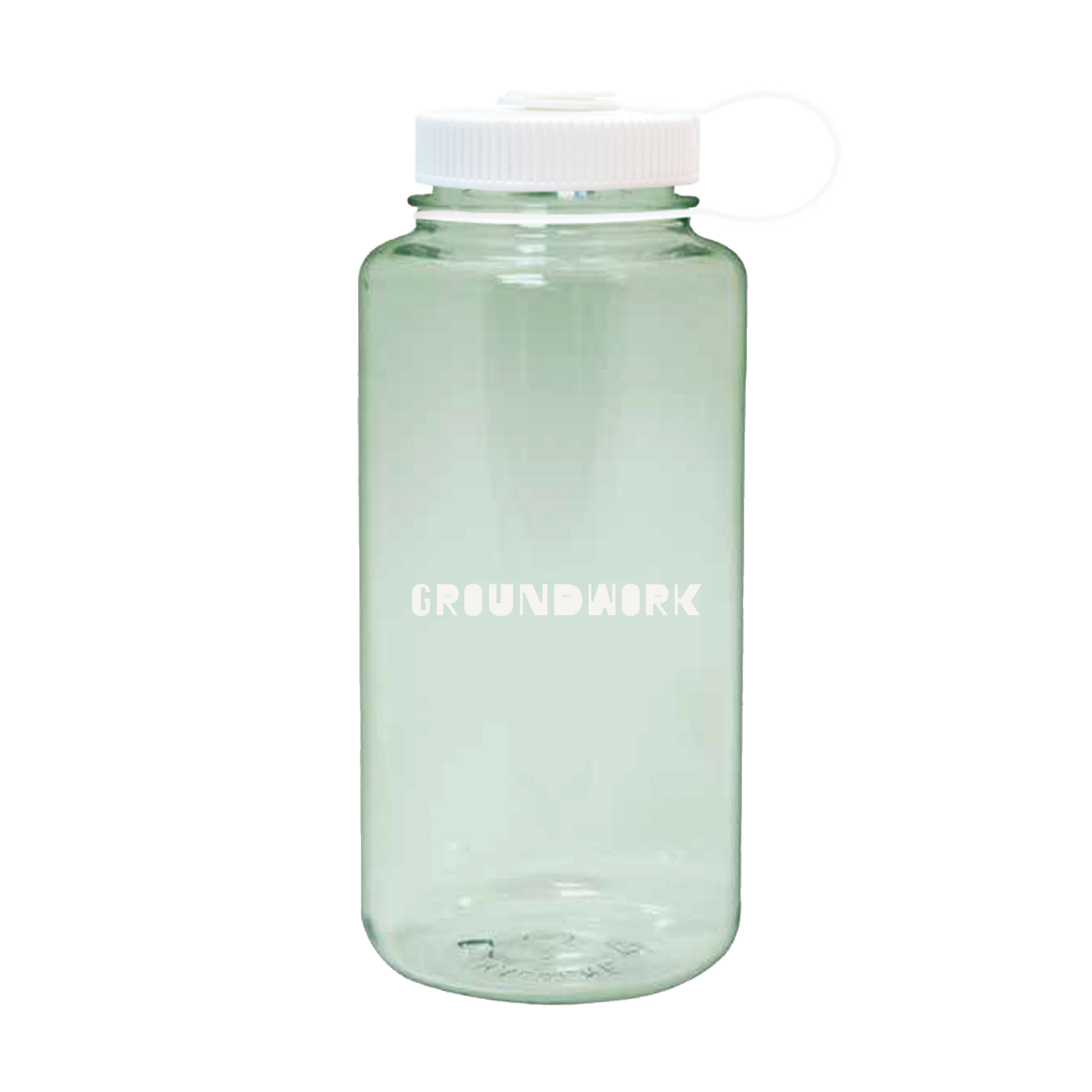 Earth Day 32oz Nalgene with Groundwork logo and white cap