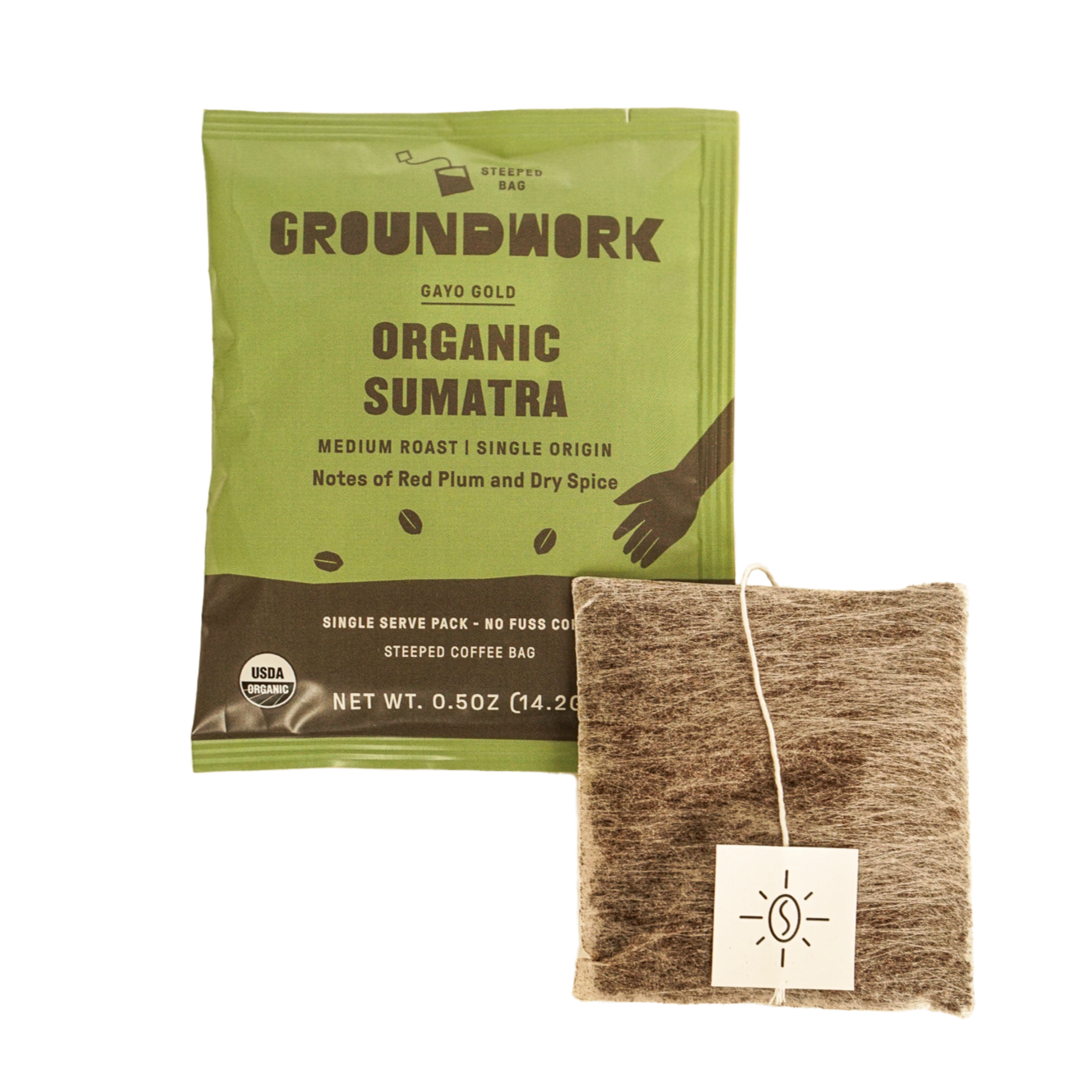 Organic Sumatra Gayo Gold - Single-Serve Steeped Packs