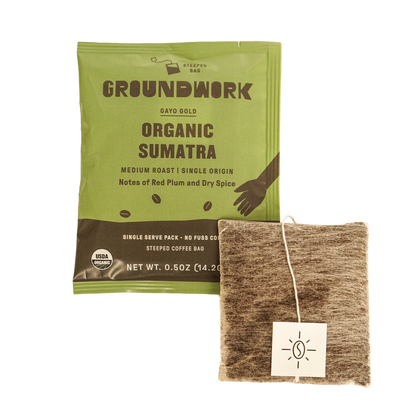 Organic Sumatra Gayo Gold - Single-Serve Steeped Packs