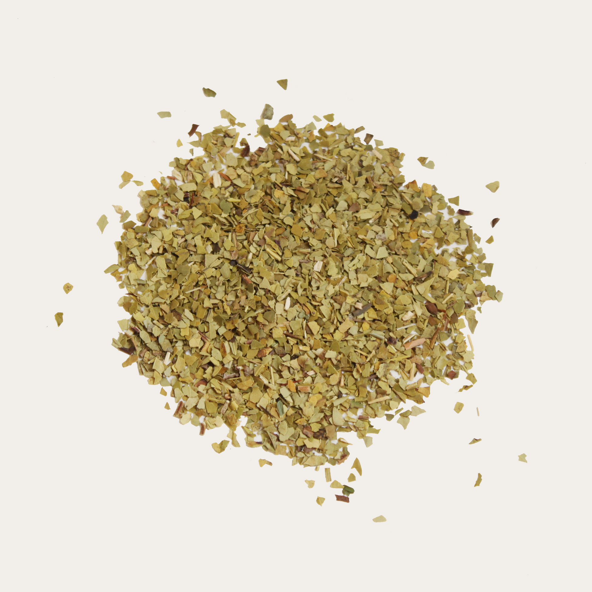 pile of organic loose leaf yerba mate tea