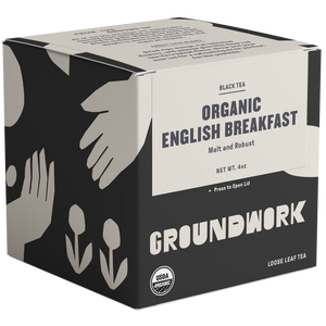 Organic english breakfast tea with notes of Malt and Robust.