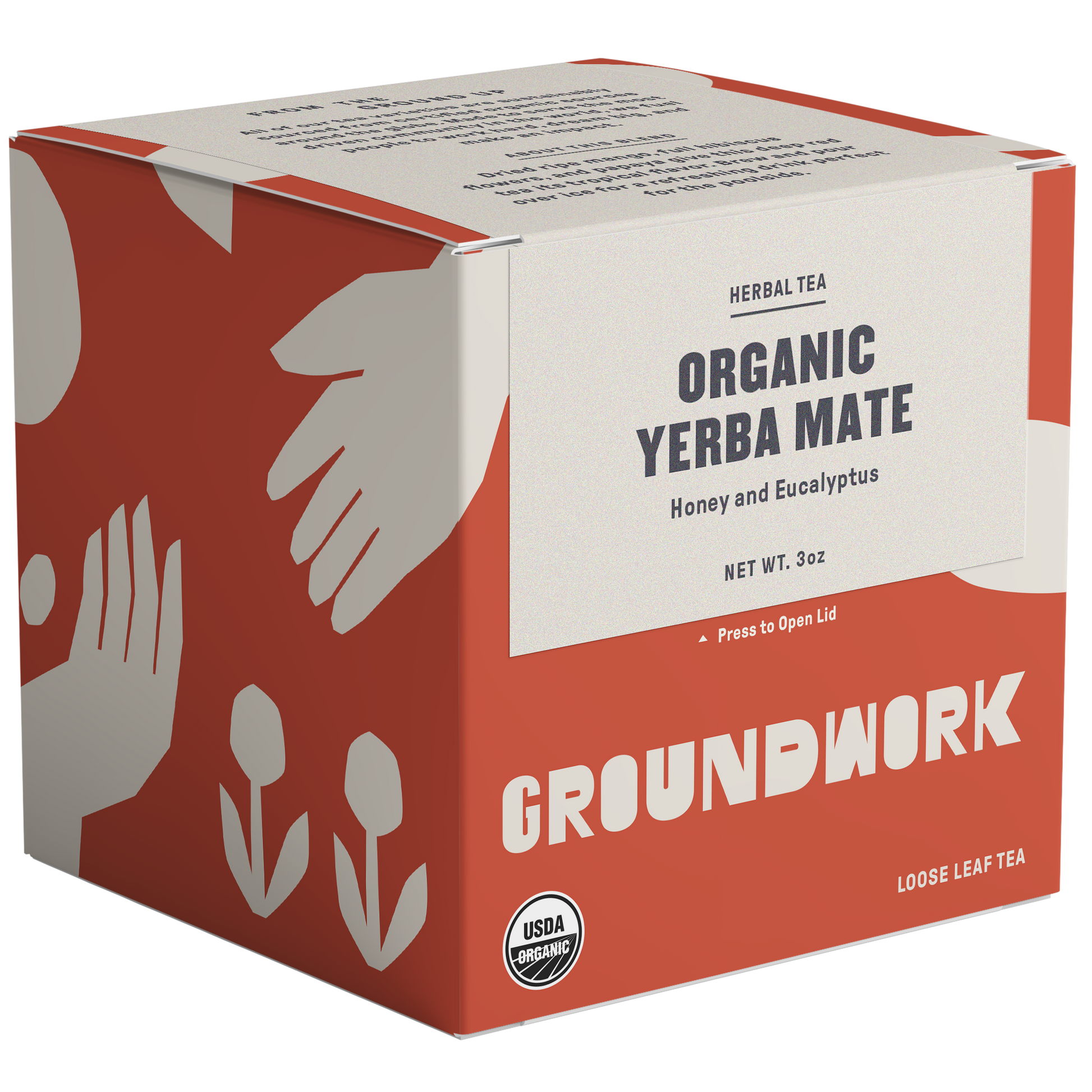 Organic Yerba Mate tea with notes of honey and eucalyptus
