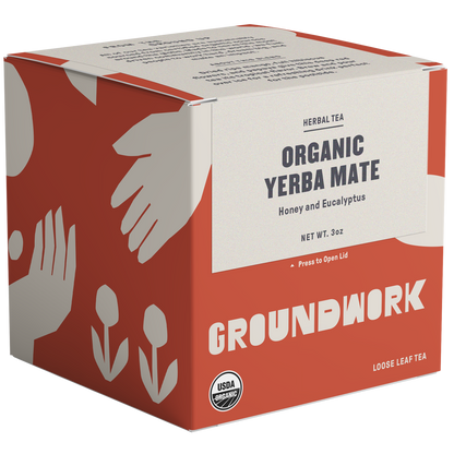 Organic Yerba Mate tea with notes of honey and eucalyptus